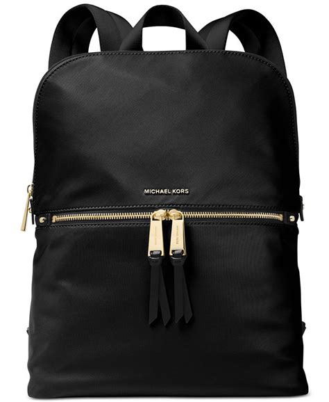 michael michael kors polly medium slim zip backpack|MICHAEL Michael Kors Polly Slim Nylon Backpack .